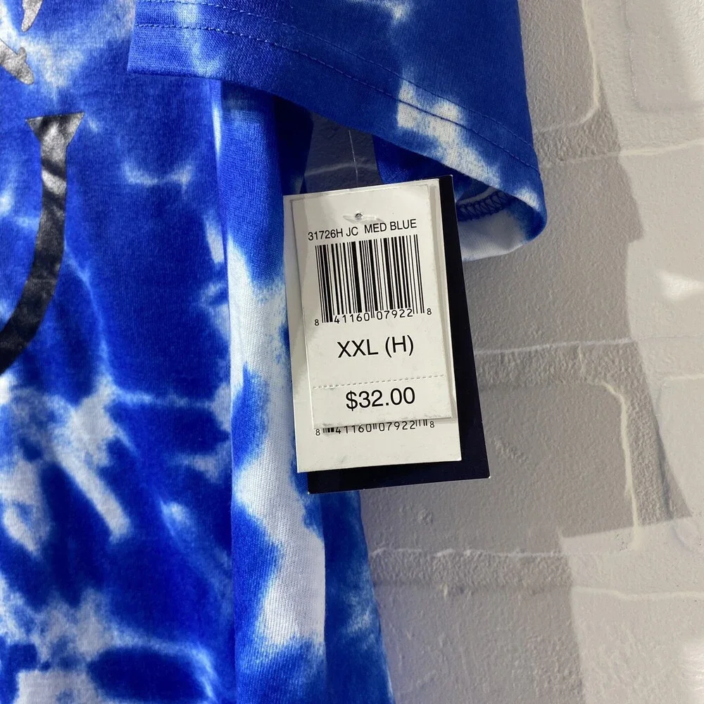 NEW Peace, Love & Dreams Tie Dye Pajama Top & Pajama Shorts Sleep Set XXL